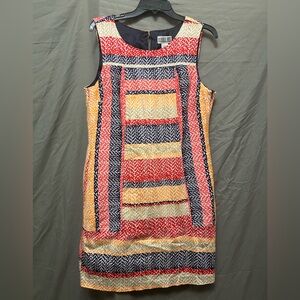 Colorful Robbie Bee Sleeveless Midi Dress